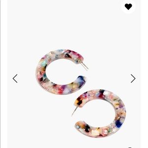 Madewell acetate hoop earrings